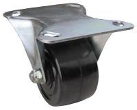33H707 Rigid Plate Caster, 500 lb, 3 In Dia