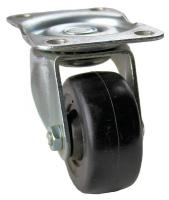 33H728 Swivel Plate Caster, 100 lb, 2-1/2 In Dia