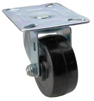 33H863 Swivel Plate Caster, 270 lb, 3 In Dia