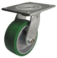 33H806 Swivel Plate Caster, 1230 lb, 6 In Dia