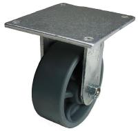 33H811 Rigid Plate Caster, 1000 lb, 5 In Dia