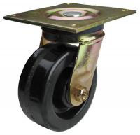 33H845 Swivel Plate Caster, 1200 lb, 6 In Dia