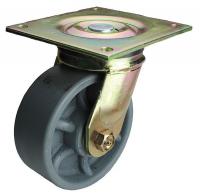 33H847 Swivel Plate Caster, 1200 lb, 6 In Dia