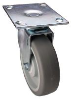 33H907 Swivel Plate Caster, 300 lb, 6 In Dia