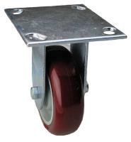33H916 Rigid Plate Caster, 450 lb, 6 In Dia