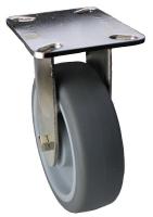 33H933 Rigid Plate Caster, 300 lb, 5 In Dia