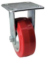33H972 Rigid Plate Caster, 700 lb, 6 In Dia