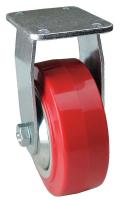 33H976 Rigid Plate Caster, 700 lb, 6 In Dia