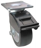 33H986 Swvl Plt Cstr w/Totl-Lok, 700 lb, 6 In Dia