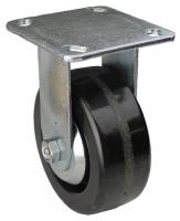 33J001 Rigid Plate Caster, 700 lb, 6 In Dia