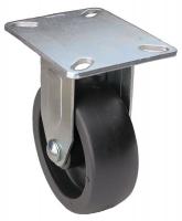 33J011 Rigid Plate Caster, 400 lb, 6 In Dia