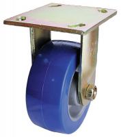 33J079 Rigid Plate Caster, 1050 lb, 5 In Dia