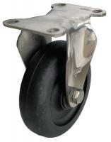 33J046 Rigid Plate Caster, 275 lb, 4 In Dia