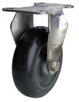 33J056 Rigid Plate Caster, 350 lb, 5 In Dia