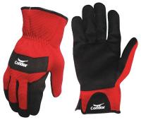 33J462 Mechanics Gloves, Slip On, Rd/Blk, L, PR