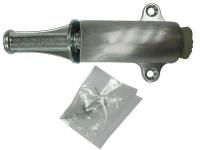 33J801 Plunger Door Holder, Stn Chrm, Solid Brass
