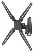 33J844 TV Wall Mount, Cap 25 lb, Black