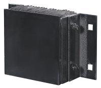 33K193 Dock Bumper, Steel Face, H10xD5-1/4xW26