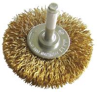 33L543 Shank Mount Brush, 2-1/2Dia, Wire 0.008ln