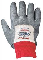 33M192 Coated Gloves, M, White/Gray, Nitrile, PR