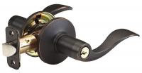 33M240 Light Duty Lever Lockset, Wave, Entry