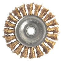 33M606 Knot Wire Wheel, 3  D, 1/2-3/8 AH, Bronze