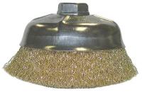 33M618 Wire Cup Brush, 6 D, 5/8 -11 AH, Bronze