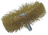 33M621 Crimped Wire Wheel, 3 D, Brass, 1/4 In Shk