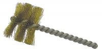 33M623 Power Tube Brush, 1 1/2  D, Brass, .008