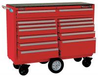 33M659 Rolling Cabinet, 53 x 18 x 41-3/4 In, Red