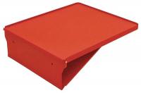 33M665 Fold-Away Shelf, 20.128x17.25x1, Steel, Red