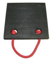 33W475 Non-Skid Jack Plate, 12 x 12 x 1 In.