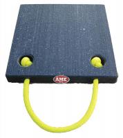 33W476 Non-Skid Jack Plate, 12 x 12 x 15 In.