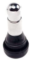 33W515 Chrome Tire Valve, 1 1/4 In, Pk 100