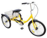 33X829 Industrial Tricycle, 24 In, Rear Basket