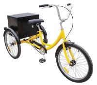 33X833 Industrial Tricycle, 24 In, Rear Cabinet