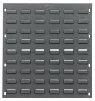 33Z111 Louvered Panel, 18x19 In., Gray