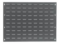 33Z115 Louvered Panel, 27x21 In., Gray
