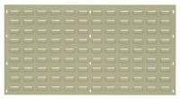 33Z117 Louvered Panel, 36x19 In., Beige