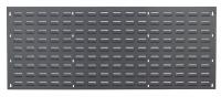 33Z120 Louvered Panel, 48x19 In., Gray