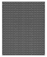 33Z121 Louvered Panel, 48x61 In., Gray