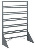 33Z141 Floor Rack, Single Side, 12 Rail, 36x15x53