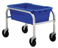 33Z258 Cross Stack Tub Rack w/1 Tub, Blue