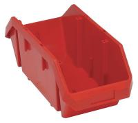 33Z277 Hopper Bin, 18-1/2x8-3/8x7, Red