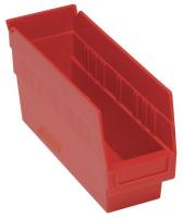 33Z286 Shelf Bin, 11-5/8x4-1/8x8, Red