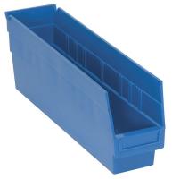 33Z291 Shelf Bin, 17-7/8x4-1/8x8, Blue