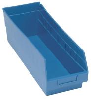 33Z294 Shelf Bin, 17-7/8x6-5/8x8, Blue