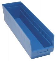 33Z301 Shelf Bin, 23-5/8x6-5/8x8, Blue