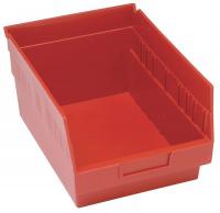 33Z305 Shelf Bin, 11-5/8x8-3/8x8, Red