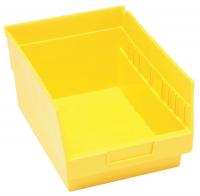 33Z306 Shelf Bin, 11-5/8x8-3/8x8, Yellow